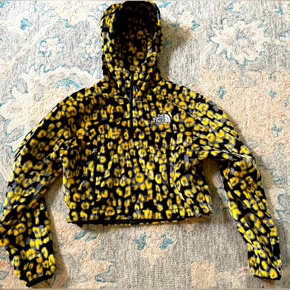 THE NORTH FACE Osito 1/4 Zip Cropped Hoodie Size XS